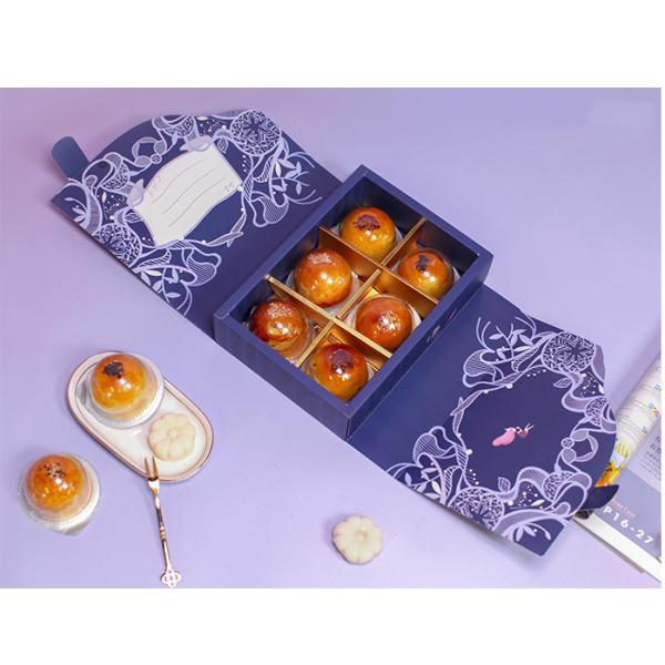 Recycled Materials Custom Cardboard Display Boxes With Window Pastry packaging