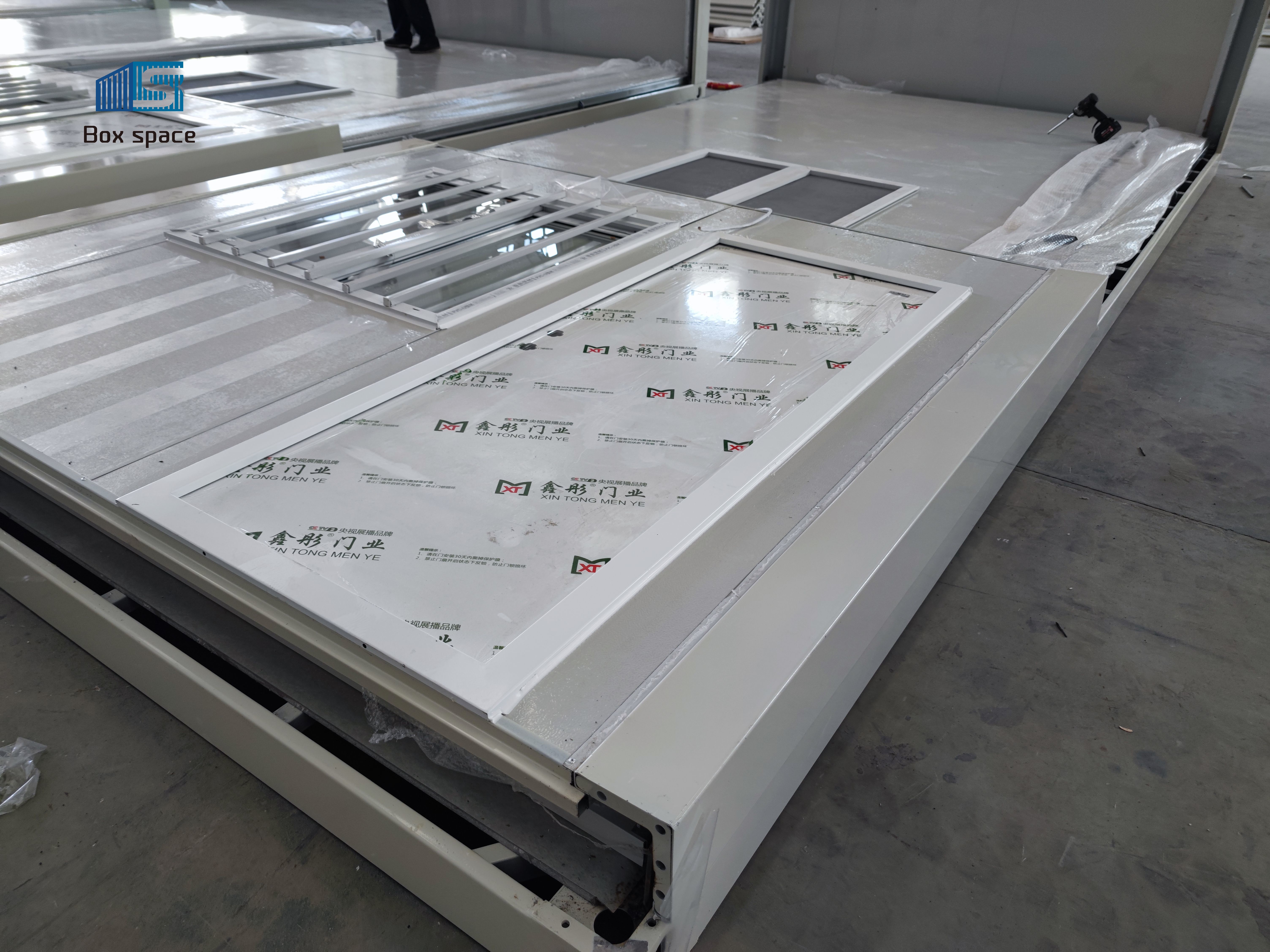 20ft Foldable Container Office Sandwich Panel Prefab Folding Mobile Home