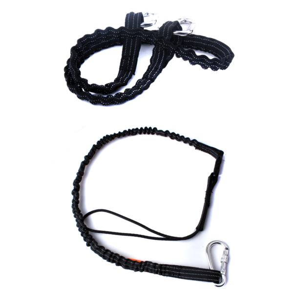 High Strength Double Safety Rope Lanyard Adjustable Anti Dropping Leash