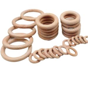 Quality Beech wooden baby teether Ring-Custom wood ring for sale