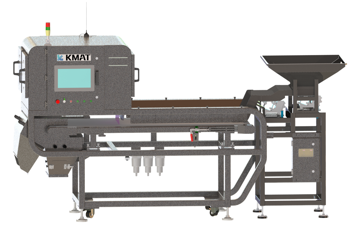 Dried Seaweed Plate automatic AI color sorting machine, equipped with a precise camera, used for product sorting