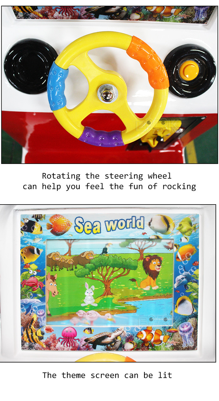 1 Player RBS PP Kiddy Ride Machine Ride On Moto Swing Car