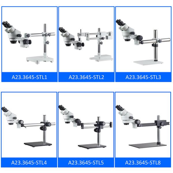 A23.3645 Opto Edu Trinocular Stereo Microscopes Magnification 7-45x