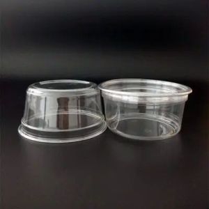 Durable Bioplastic PLA Tableware Disposable Biodegradable Clear Containers With