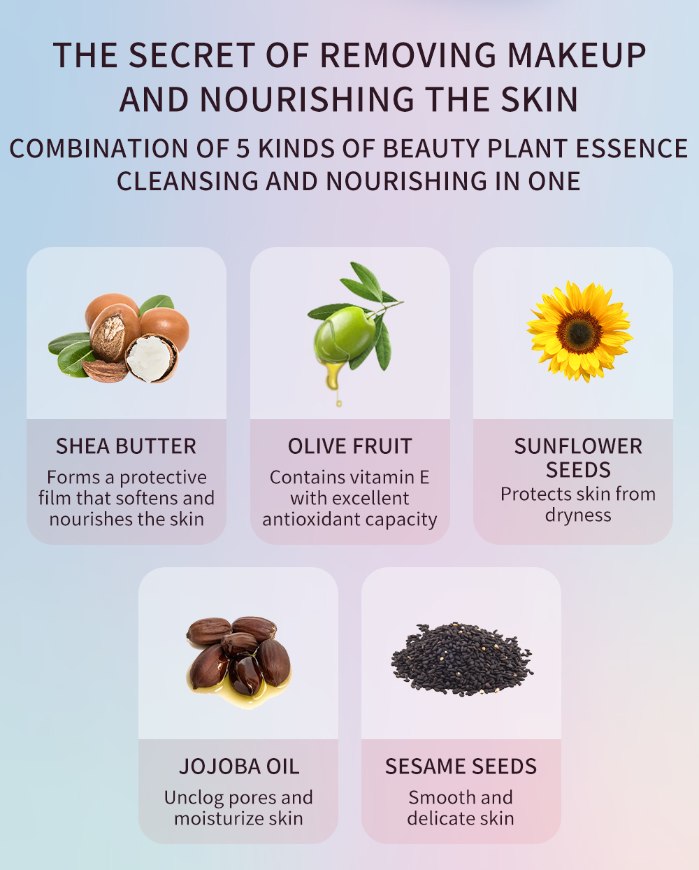 Natural Extract Cucumber Cleansing Water Micellar Water Make Up Remover OEM