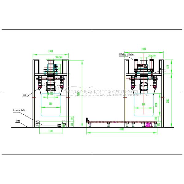 Ton Bag Filling Station for Semi-automatic Bulk Material Handling and Processing