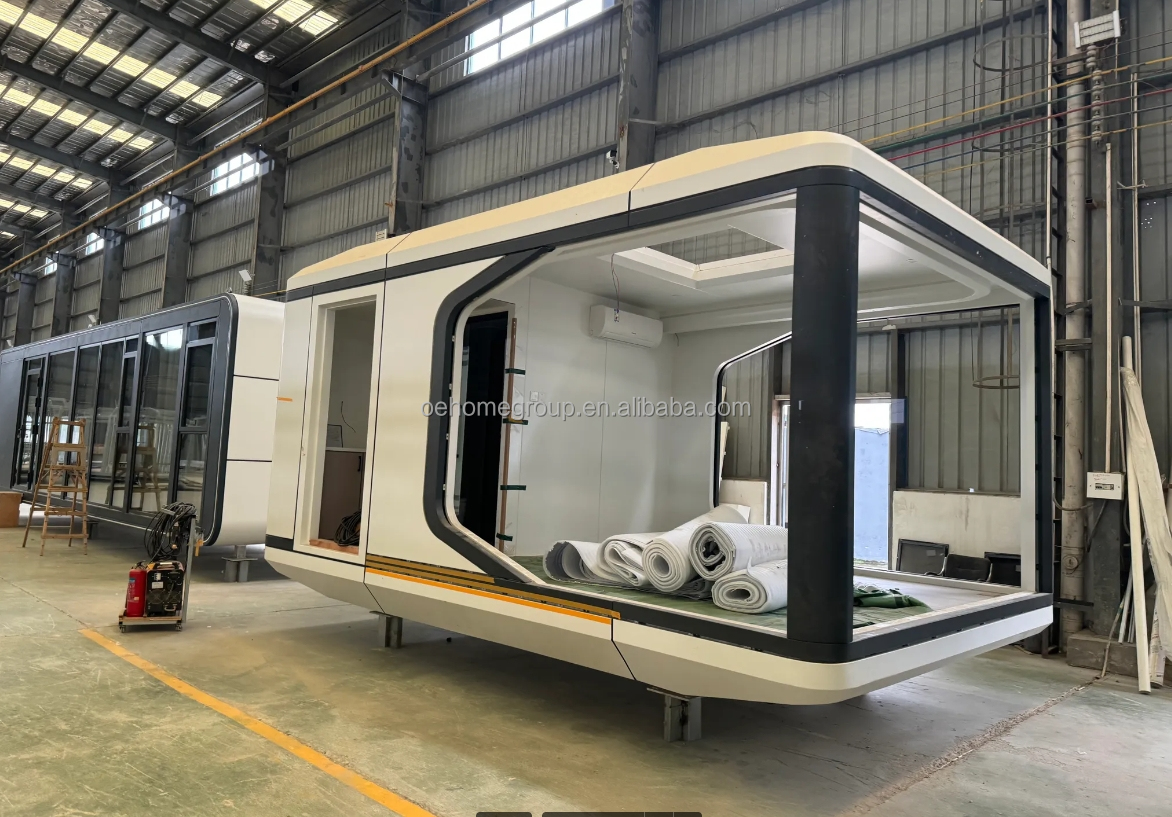 Spain Hotel Space Capsule House 5 Star Steel Buildings Space Capsule Container Houses Commercial House Space Capsule