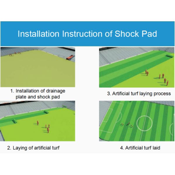 20 Years Warranty Double Sided 30mm Artificial Grass Shock Pad 5