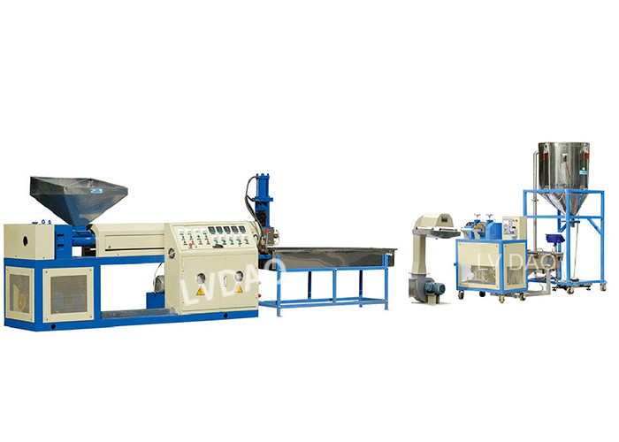 Single Screw PP Plastic Recycling Machine Semi Automatic 8 - 15 Tons Weight