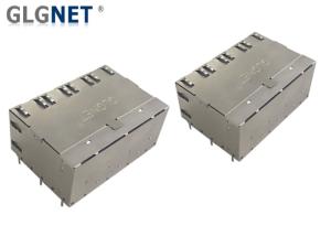 Quality Wave Soldering 10G 2x4 Magnetic RJ45 Connector for sale