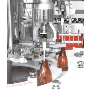 China 4KW Automatic Bottle Capper Machine With Cap Feeder on sale