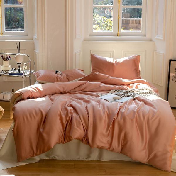 National Standards Color Fastness Grade 4 Pcs 100% Tencel Fibre Bedding Set for Hotel