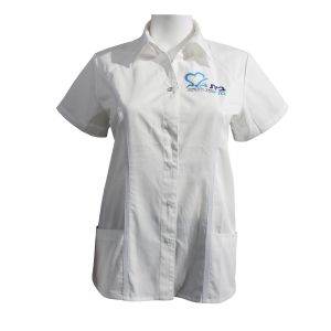 136GSM Polyester 65% Cotton 35% Lapel Medical Uniform Scrubs
