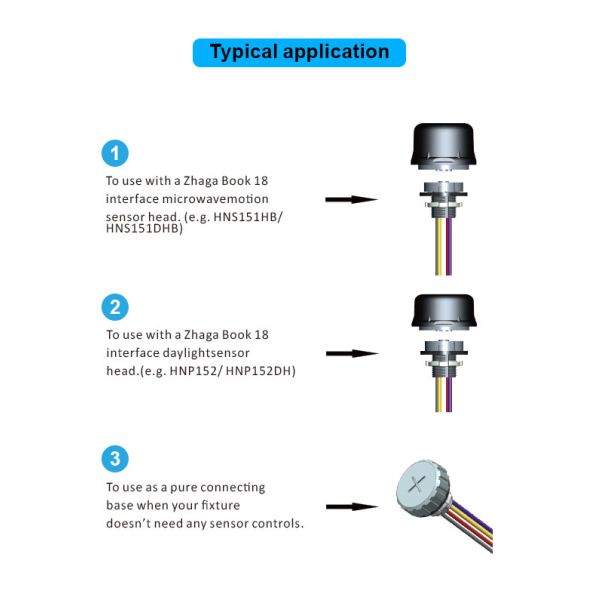 UFO Highbay Fixtures small size 50mm IP65 12V Microwave Sensor