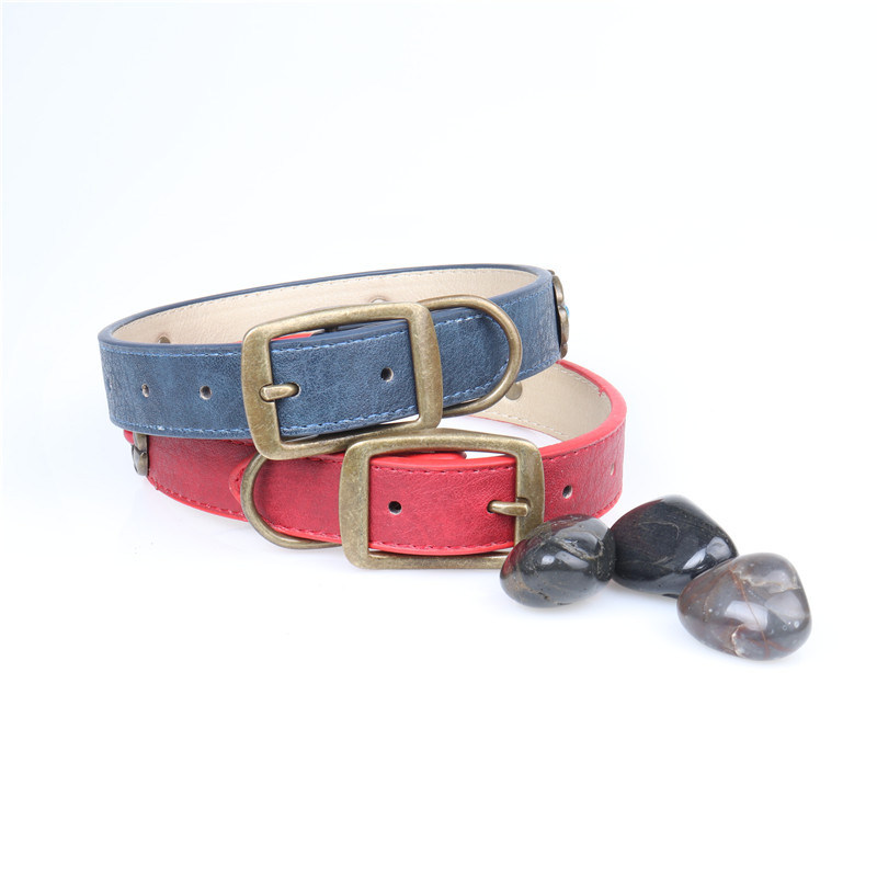 Fashion Dog Collars PU Leash Cute Flower Pet Supply