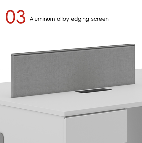 Support customization Modern Four-Person Office Desk Contemporary Design Durable MFC Panel Furniture