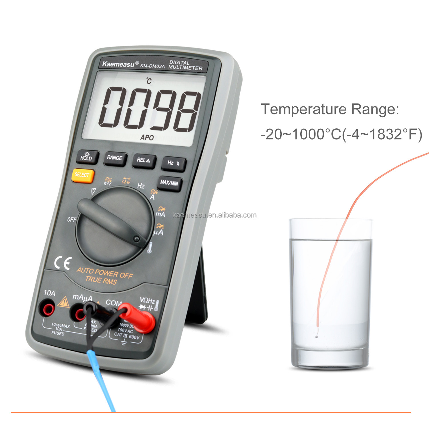OEM ODM Industrial Electronic Multimeter 1000v Ac Dc Digital Multimeter