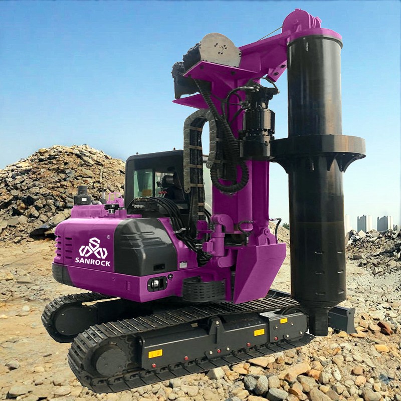 Hydraulic Rotary Drilling Rig Highway Municipal Engineering Construction Machine Portable Drill Rig