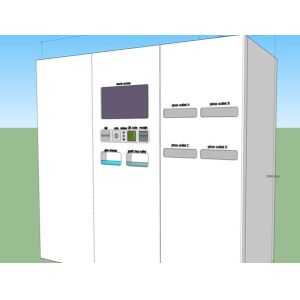 Quality Solution for Smart Vending Machine For Sell Pizza, Up 10 SKU, 150pcs Storage Capacity, Touch Screen Operated for sale