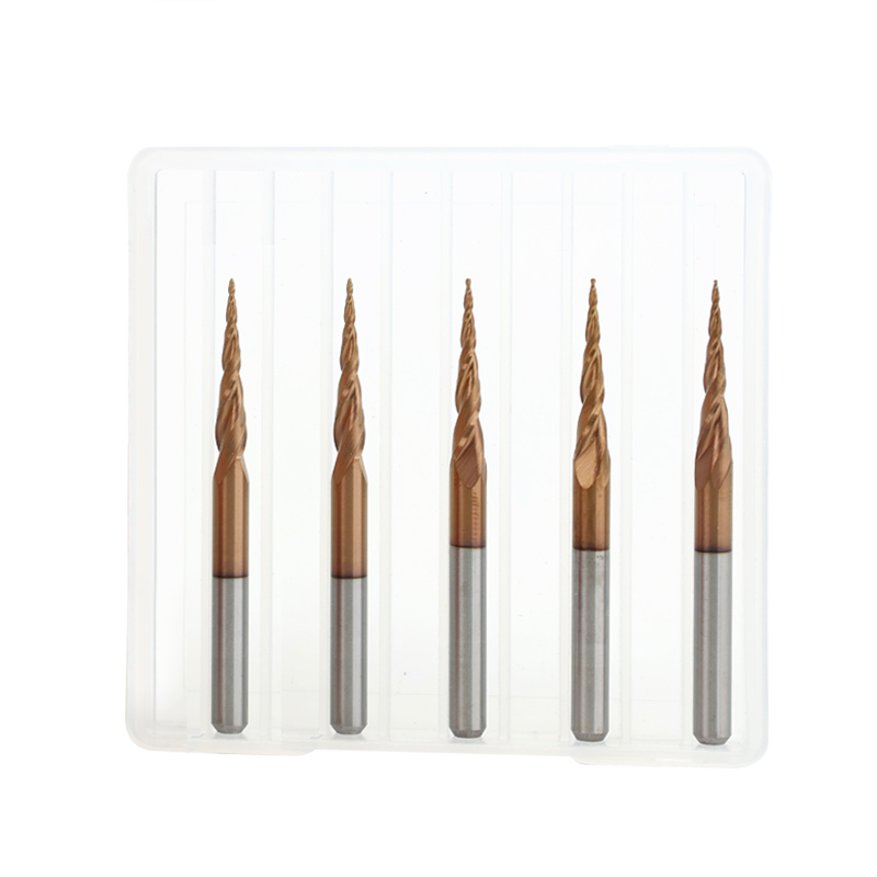 Tialn Coated Spiral Wood Carving Bits Alloy Straight Shank Rotary Tool Wood Carving Bits