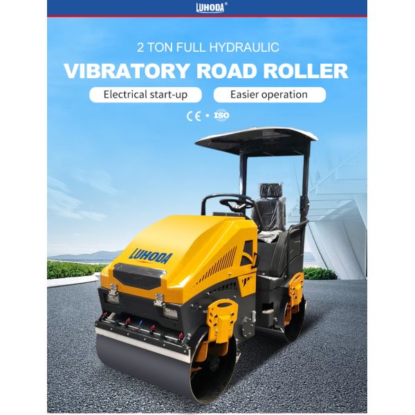 Road Roller Manufacturer Double Wheels Hydraulic Vibrating Tandem Roller Earth Concrete Compactor Versatile Roller