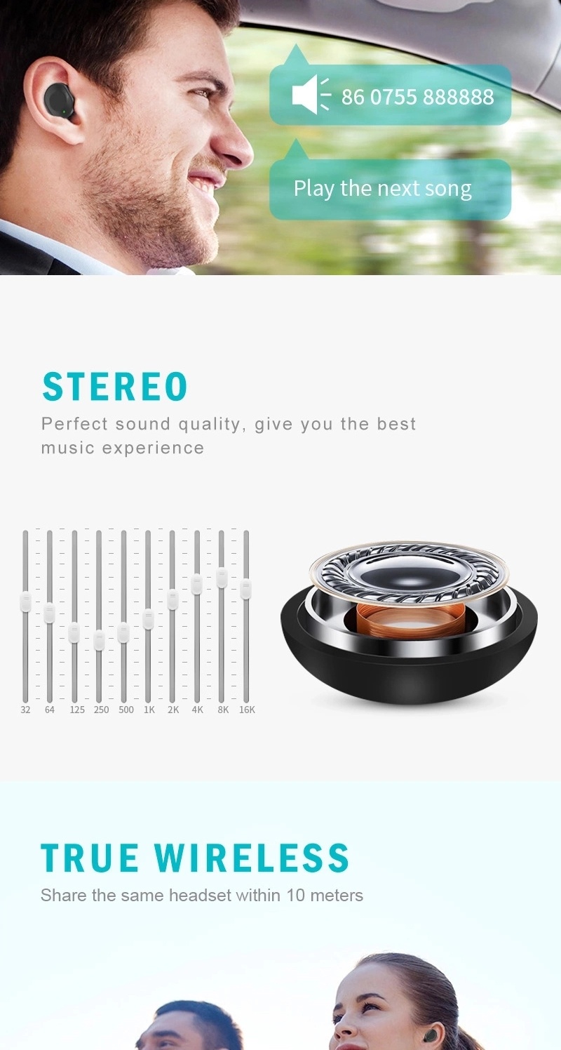 Mini Sport Wireless Bluetooth Earphone Earbuds