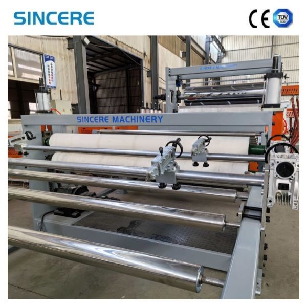 Finished plastic sheets produced by extrusion machine