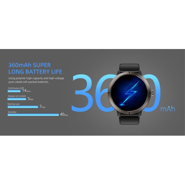 DM76 2025 Outdoor GPS Smart Watch with 1.32Inch AMOLED Display & 5ATM Waterproof