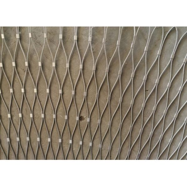 Knotted Rope Mesh 10*10mm Stainless Steel 304 Zoo Rope Netting with 1.2mm Wire Diameter