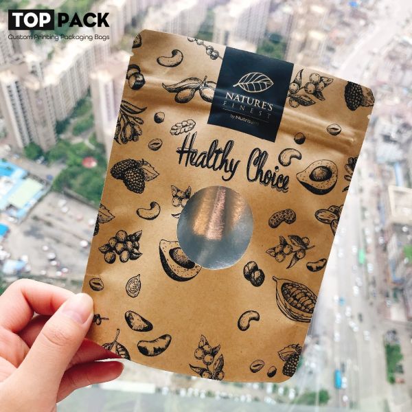 Custom Gravure Print Aluminum Foil Stand Up Pouch Biodegradable