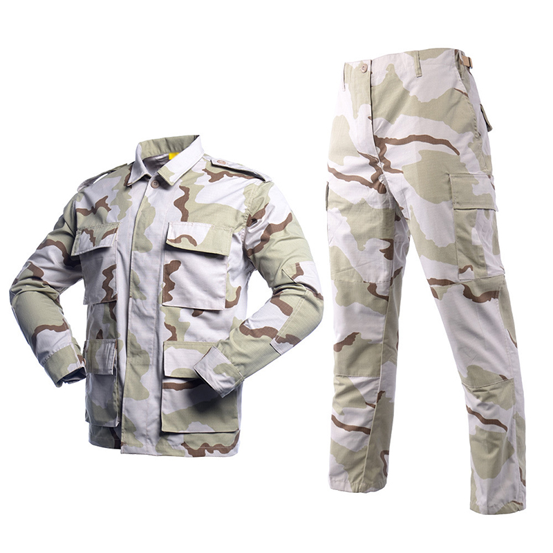 Outdoor Hiking Work Training Clothes in Green Breathable ACU Men Camouflage Uniform