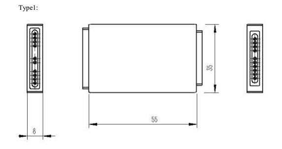 CCWDM, mux/demux, 18CH, 2.0dB insertion loss, 20nm channel spacing, 55x45x8mm ABS box.