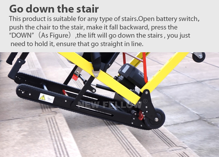 Multi - Function Motorized Stair Climbing Chair , Step Climbing Wheelchair