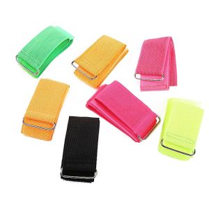 10mm Colorful Hook And Loop Elastic Straps Iron Buckle Non Fuzz Textile Sofa