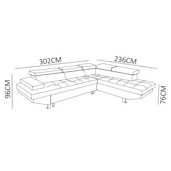 Fabric Modern Folding Sofa Bed Abrasion Resistant Adjustable