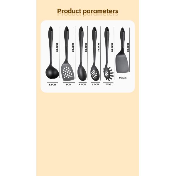 Plastic Type Nylon PA66 Kitchen Accessories Sustainable Cooking Utensils Set for Home