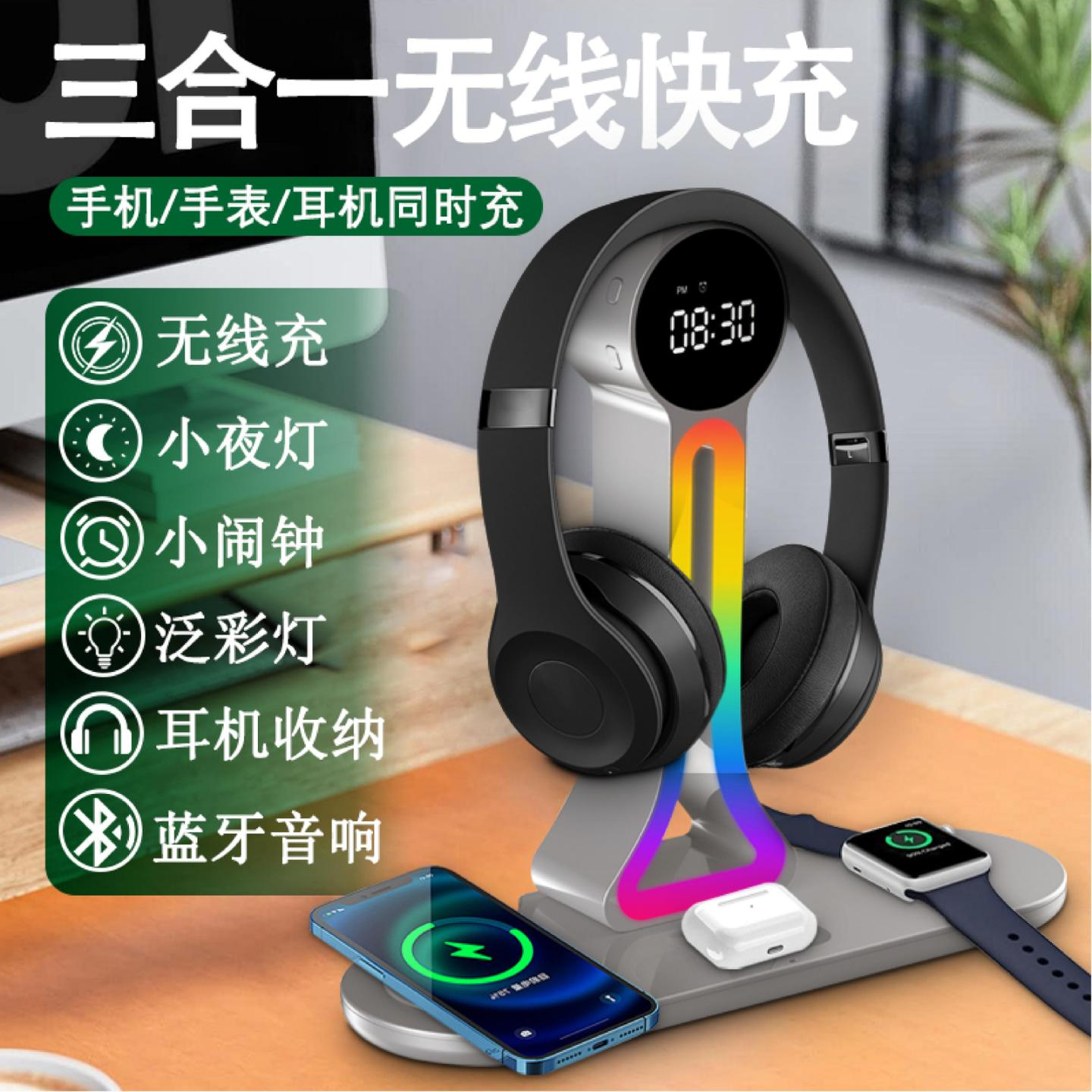 3 in 1 Wireless Charger ,Magnetic Wireless Charger 15W Wireless Charging for iPhone for IWatch for Earphone