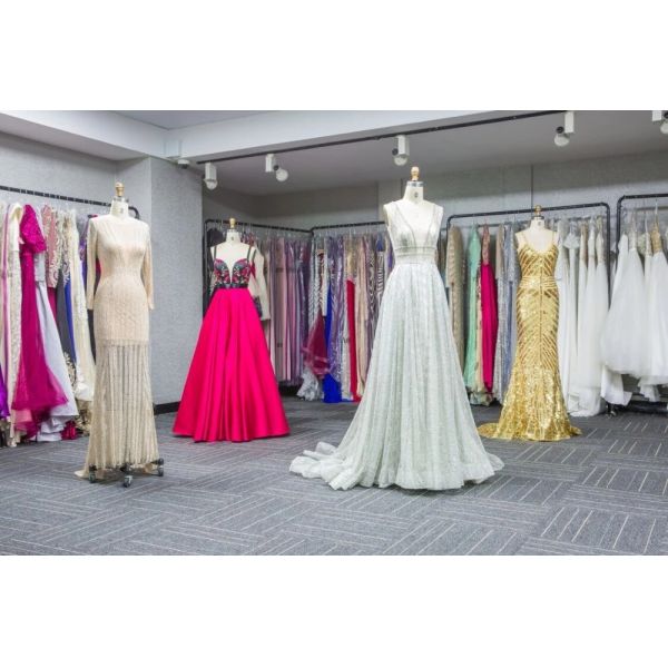 Zipper Backless Middle Eastern Evening Dresses , Hand Beading Sequin Long Wedding Ball Gown