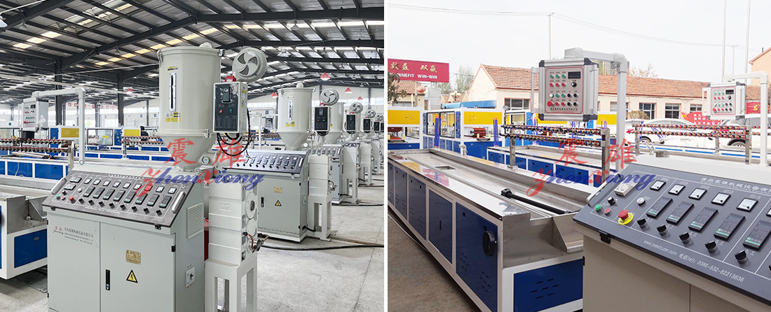 Temperature Control Plastic Profile Production Line High Automation Easy Operate Plastic Profile Production Line
