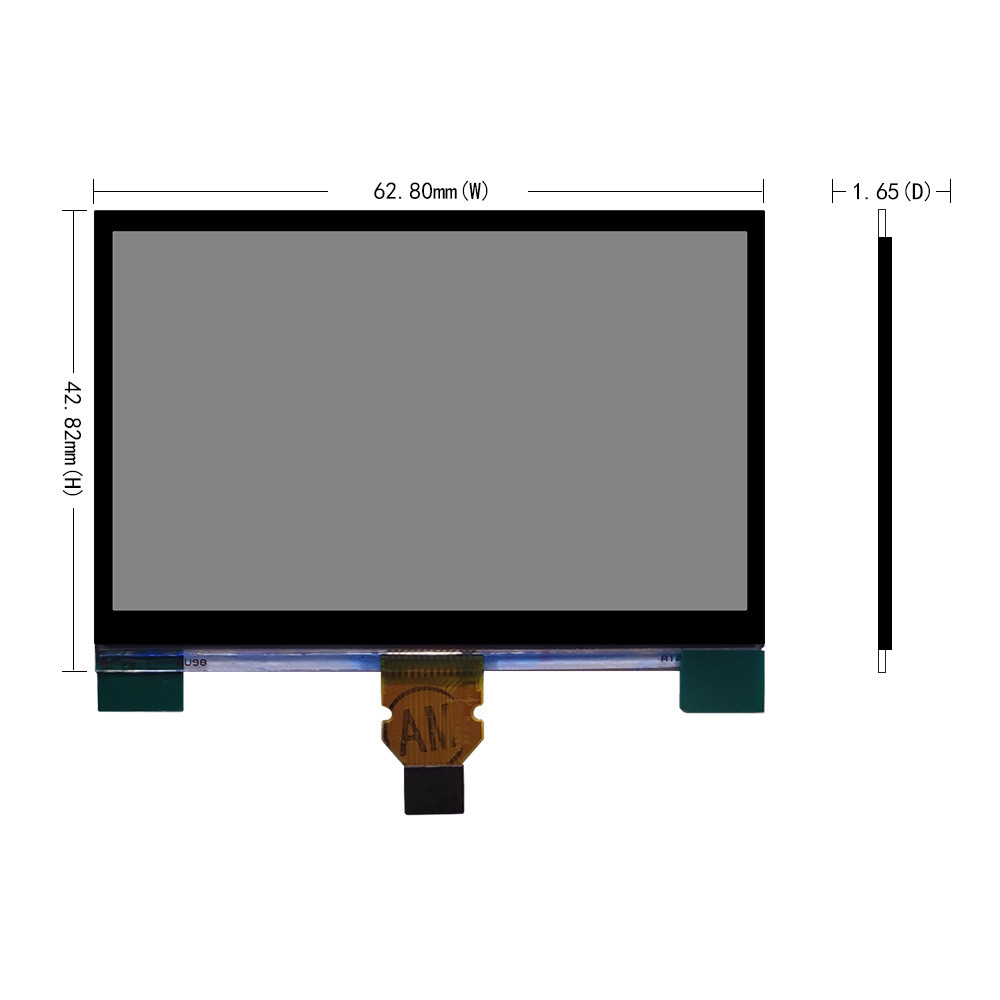 2.7 Inch Transflective Sunlight Readable， OLED Display 400x240， 10 Pins SPI Interface
