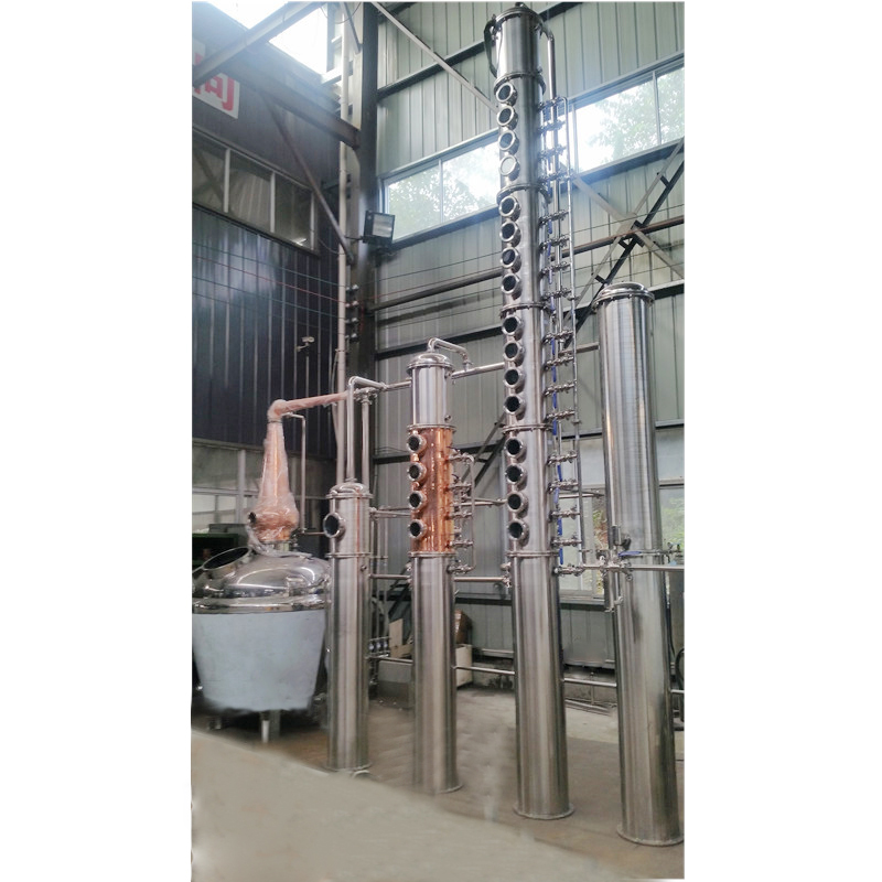 Heating method Steam 1000L Copper Alcohol Distillation Column for Other Processing