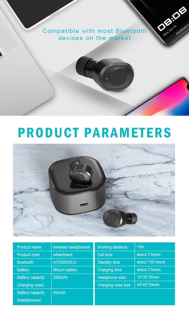 Mini Sport Wireless Bluetooth Earphone Earbuds