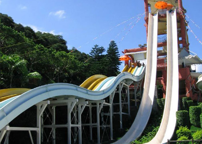 Outdoor Screaming High Speed Water Slide Thrilling Water Slide Rides