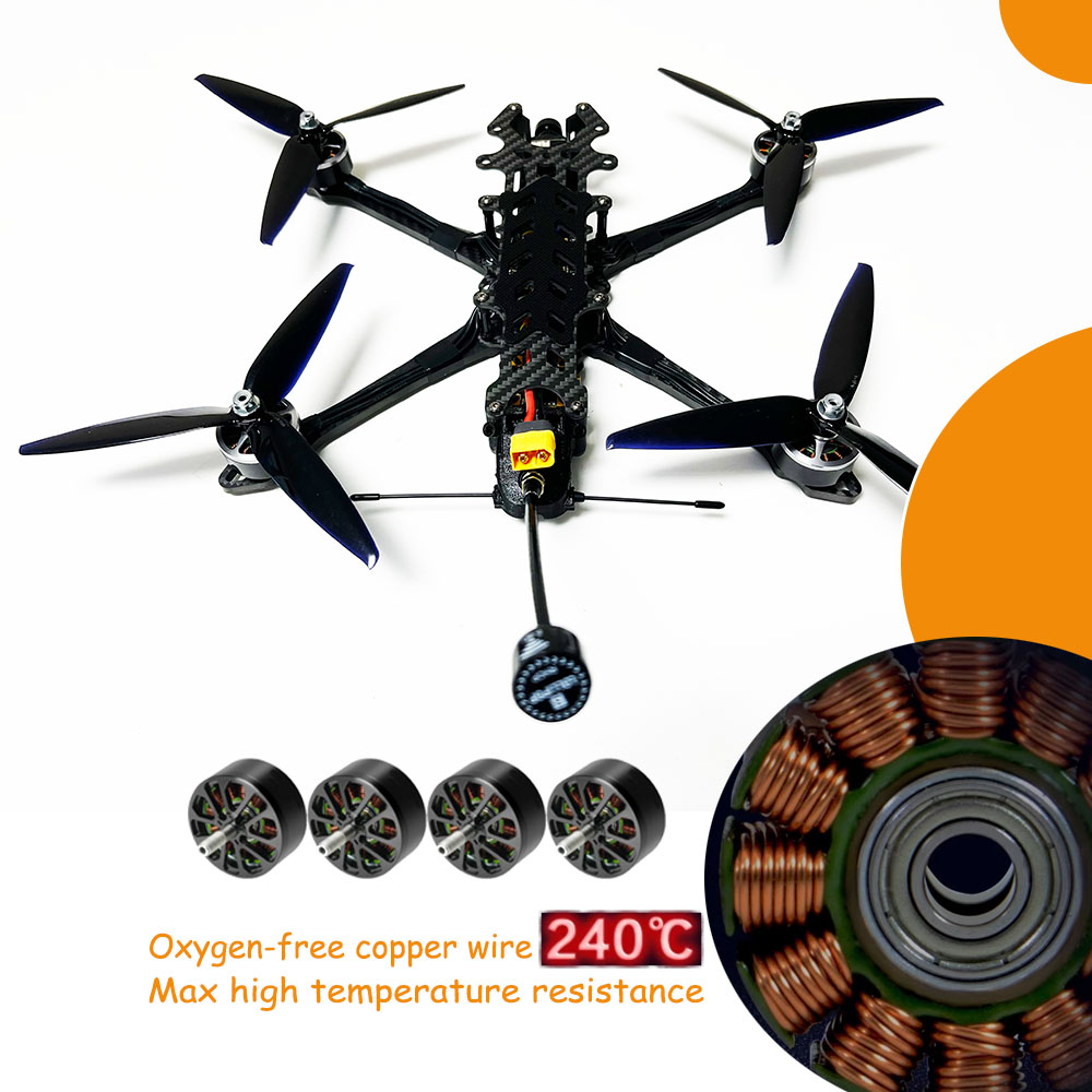 Mark4 V2 Carbon Fiber Frame Micro FPV Sports Drones Long Range Racing Drone Kit with 5 7 10 13 Inch VTX 2.5W RUSHFPV