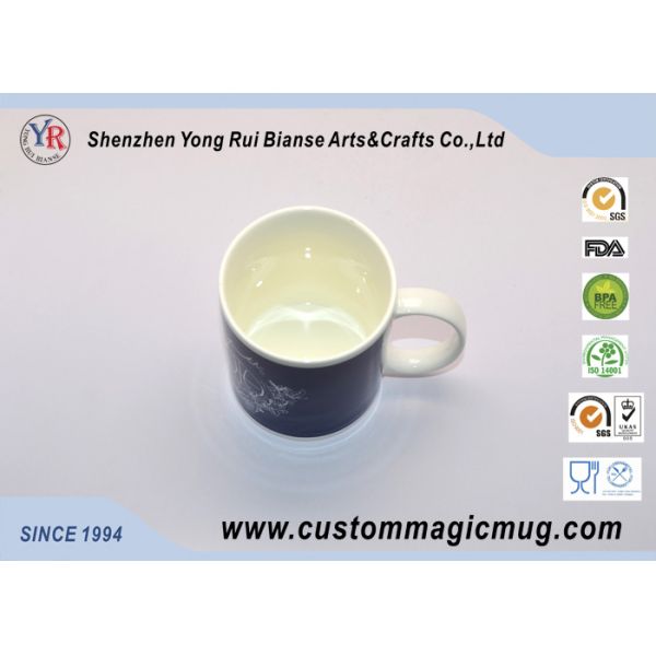Porcelain Personalised Colour Changing Mugs , Heat Change 11oz Mugs