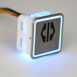 Quality 32mm Square Cop Lop Button Elevator Touch Button Lift Push Button for sale