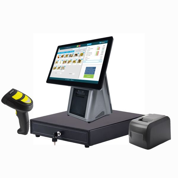 15 Inch Single Screen POS Terminal Android 11 Touch Screen All in One Cash Register
