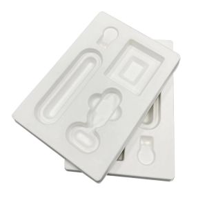 Disposable Wet Press Pulp Tray , Recycled Bagasse Custom Molded Pulp