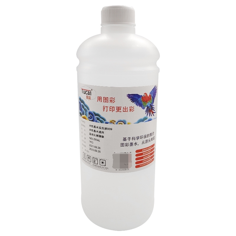 1000 Ml/Bottle Solvent Ink Cleaning Solution Water Based Cleaning Liquid For Epson DX5 DX6