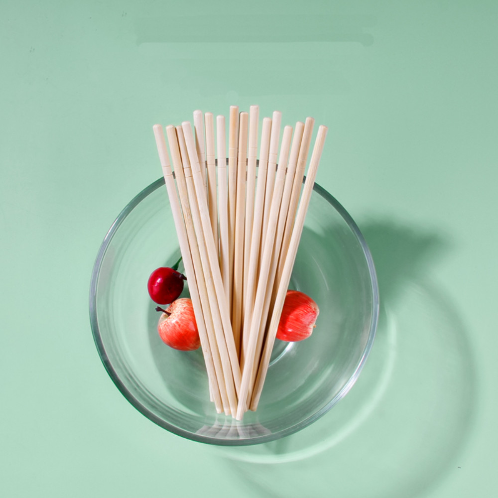 100% Natural Boutique Round Stick Disposable Bamboo Chopsticks for Household/Restaurant/Hotel Stocked and Full Wrap